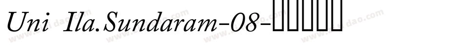 Uni Ila.Sundaram-08字体转换